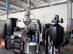 15kg professional coffee roaster, equipado com carregador totalmente automático, remover de fumaça e café bea