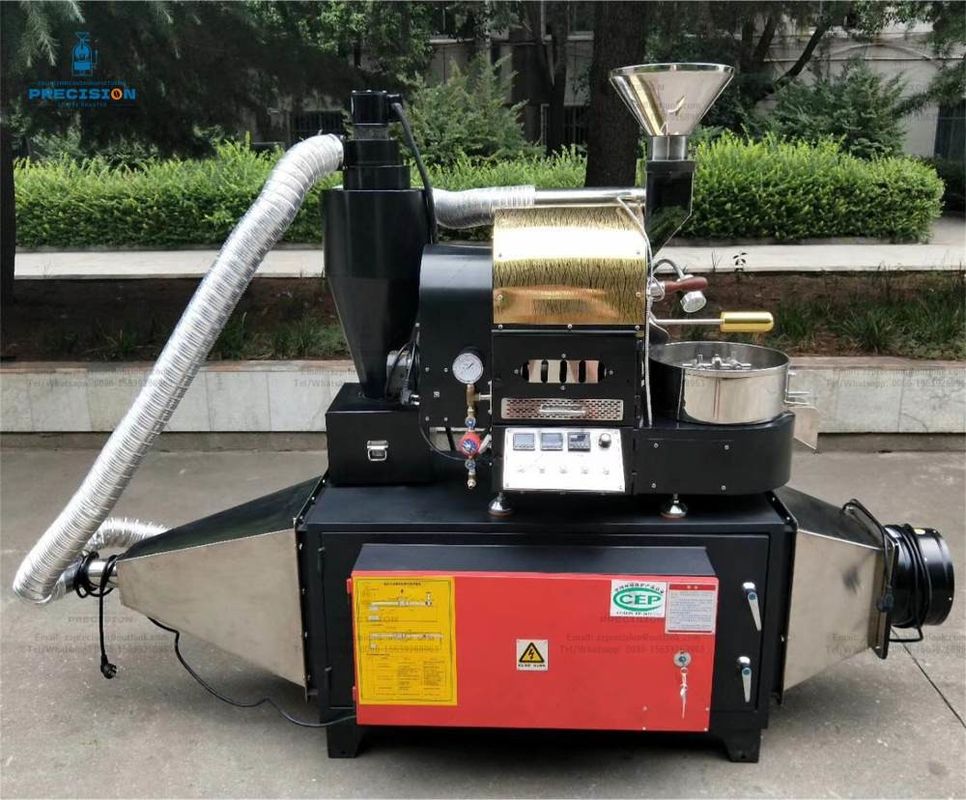 Precisão 1 kg Roaster de café elétrico tambor de aço inoxidável para uso em loja