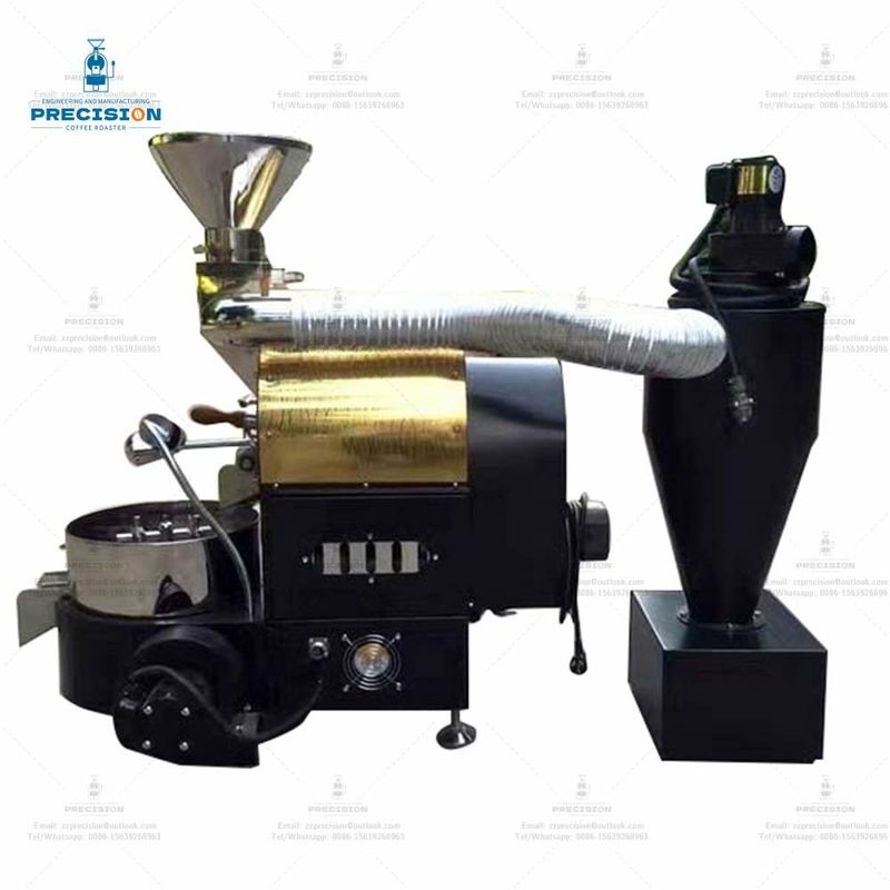 Roastador de café pequeno de tipo elétrico / gás personalizado com capacidade máxima de 1500 g / lote