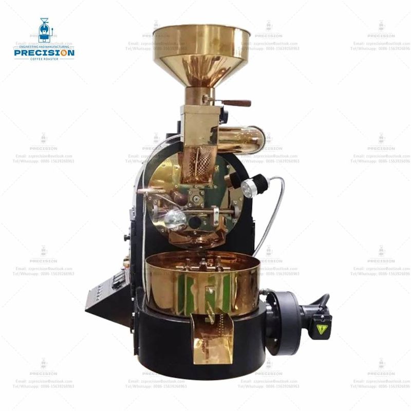 Roastador de café pequeno de tipo elétrico / gás personalizado com capacidade máxima de 1500 g / lote