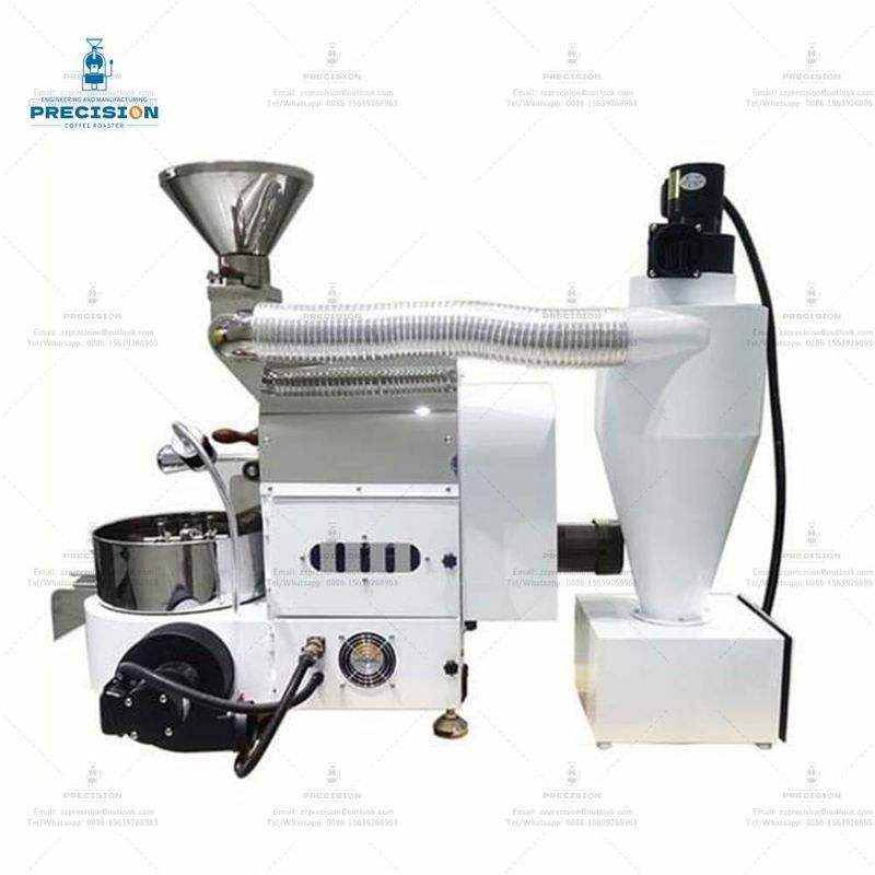 Customize Cor Pequenas Torradeiras de Café Branco 1kg Dupla Camada 316 Aço Inoxidável de Grau Alimentar