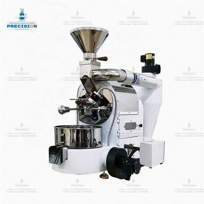 Customize Cor Pequenas Torradeiras de Café Branco 1kg Dupla Camada 316 Aço Inoxidável de Grau Alimentar