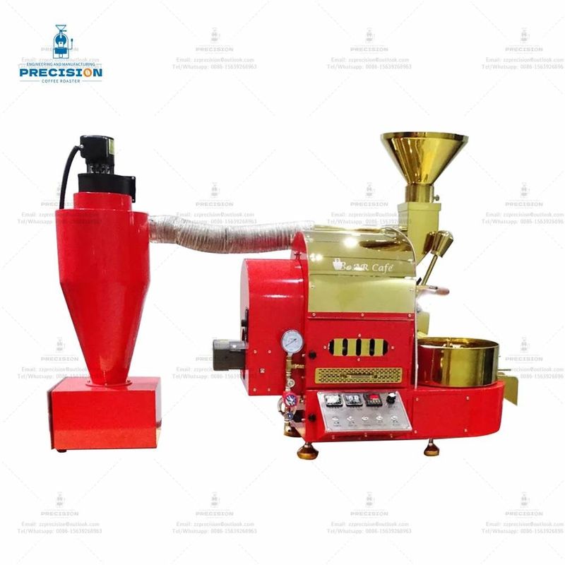 Precisão 1 kg Roaster de café elétrico tambor de aço inoxidável para uso em loja