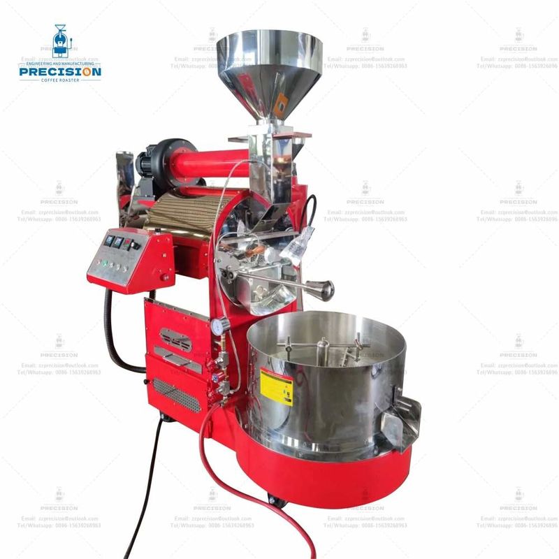 Roastador de café multifuncional 12kg 15kg Roastador de grãos de cacau de ar Máquina de grande escala Roastador comercial