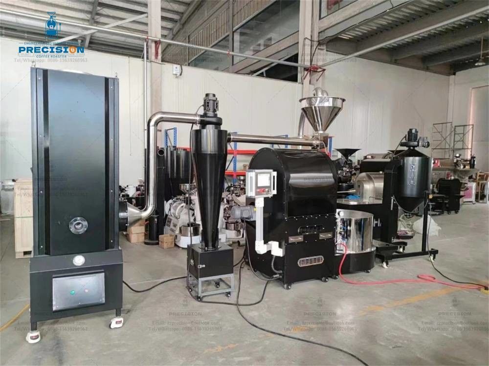 Roaster de grãos de café de qualidade comercial Método de torrefação a ar quente Personalize a cor