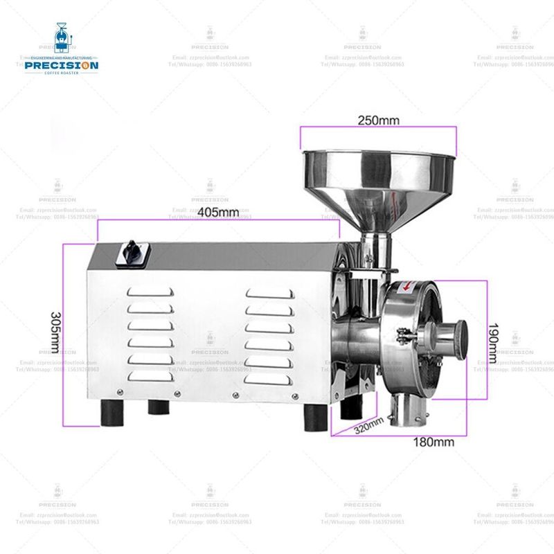 Roastador de café e moedor eléctrico 30-50 kg/h Roastador de nozes para casa