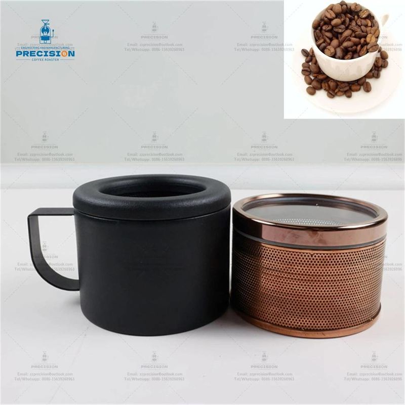 Torradeira de café mais inteligente com caixa de ar e taça de refrigeração 220V 2000W Torradeira de grãos de café em casa preto branco