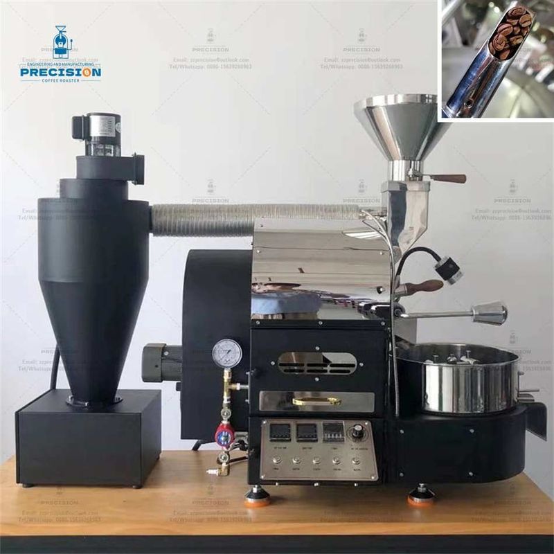 Torradeira a gás 200-2500g/ lote Torradeira de grãos de café com tempo de arrefecimento de 1-2 minutos