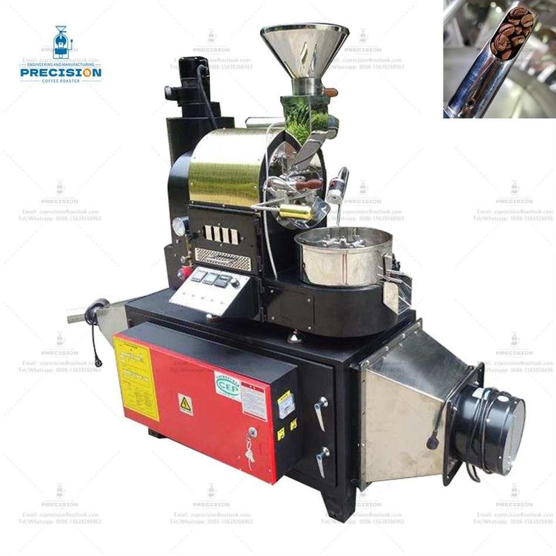Torradeira a gás 200-2500g/ lote Torradeira de grãos de café com tempo de arrefecimento de 1-2 minutos