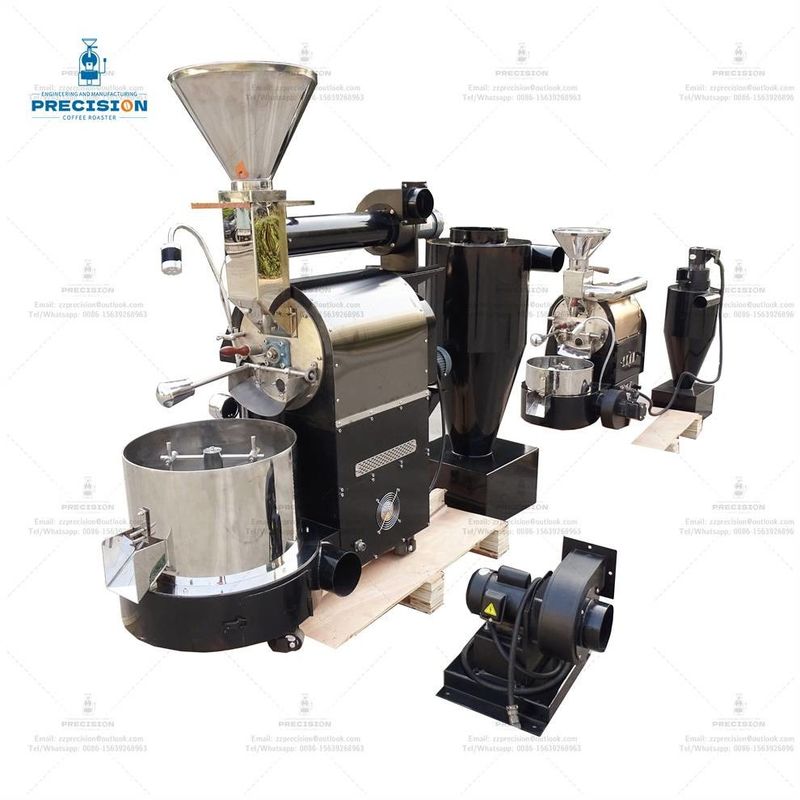 Torradeira de café comercial de 3 kg com 316 tambores de aço inoxidável Torrada 200-3500g por lote