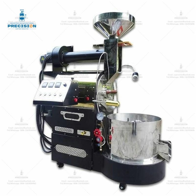 Torradeira de café comercial de 3 kg com 316 tambores de aço inoxidável Torrada 200-3500g por lote