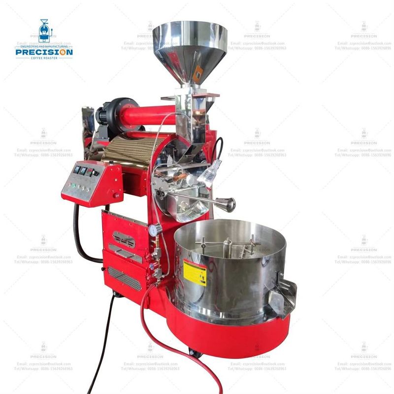 Máquina de torrefação de café de aço inoxidável de gás elétrico tipo 5Kg 10Kg torrefação de café
