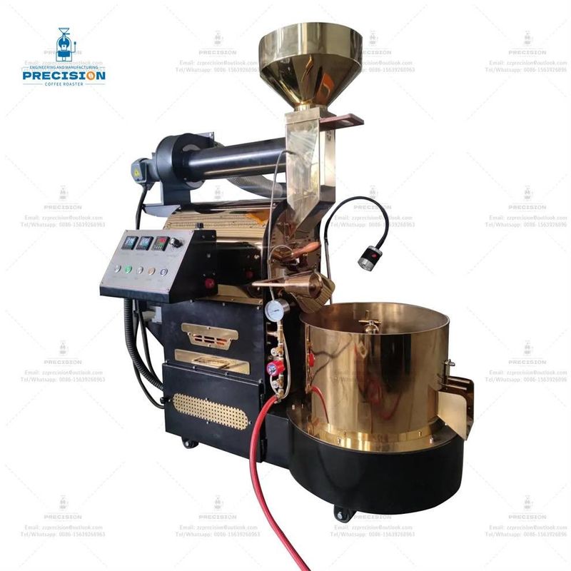 Máquina de torrefação de café de aço inoxidável Tipo de gás eléctrico 5Kg 10Kg 15Kg Roasting Machine Coffee Roaster