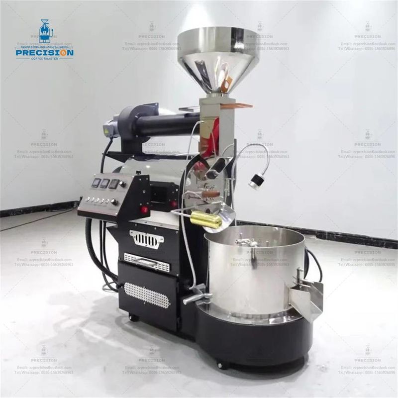 Máquina de torrefação de café de aço inoxidável Tipo de gás eléctrico 5Kg 10Kg 15Kg Roasting Machine Coffee Roaster