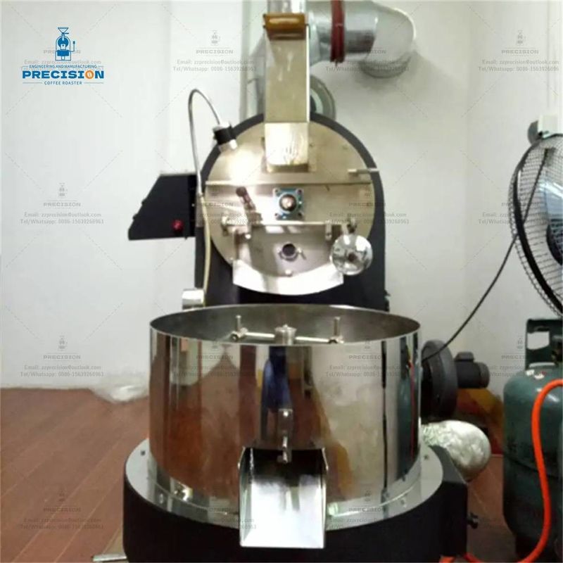 Máquina de torrefação de café de aço inoxidável Tipo de gás eléctrico 5Kg 10Kg 15Kg Roasting Machine Coffee Roaster