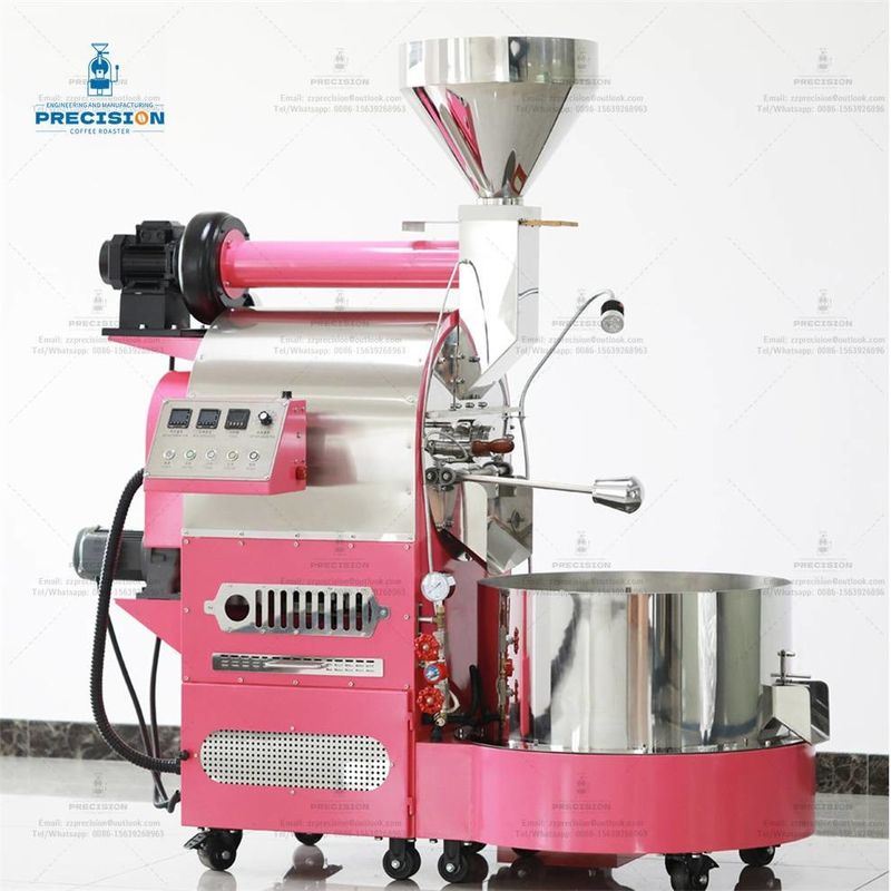 Máquina de torrefação multi-queimador de aço inoxidável de camada dupla 5 kg 10 kg 15 kg
