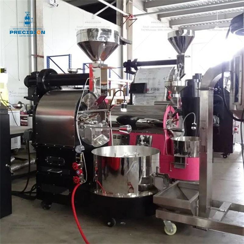 Máquina de torrefação de grãos de café de aço inoxidável 5 kg 10 kg 15 kg 20 kg