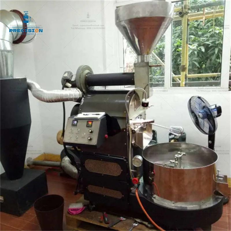 Máquina de torrefação de grãos de café de aço inoxidável 5 kg 10 kg 15 kg 20 kg