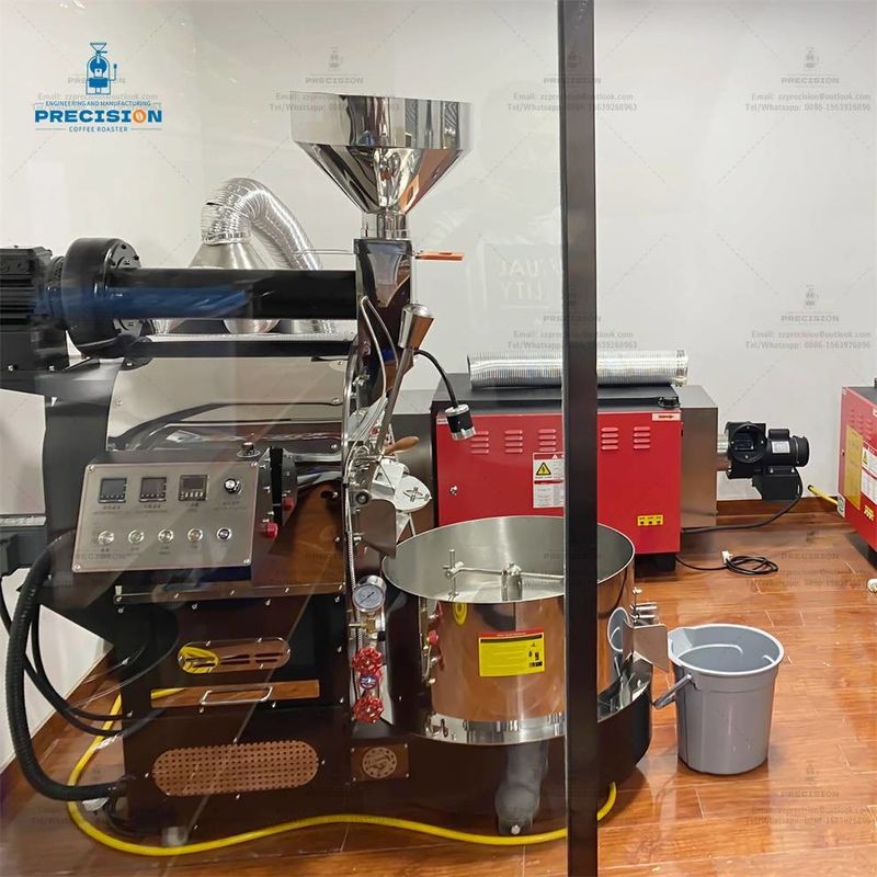 5kg 12Kg 15Kg Gas Elétrico Artesanal Grelhador de Grãos de Café Máquina de torrefação 0-300C Temperatura ajustável