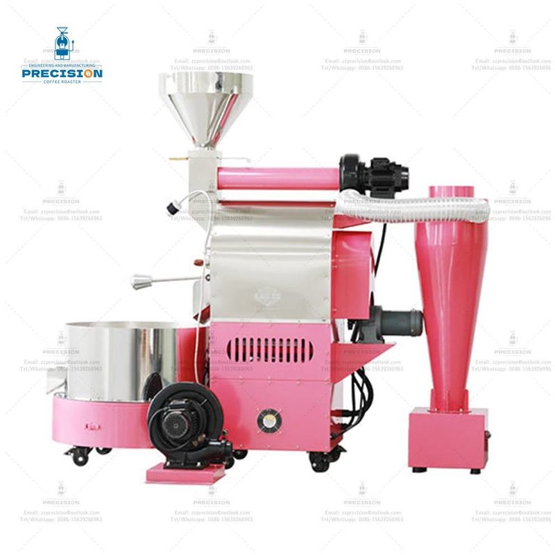Bateria de aço inoxidável de camada dupla Amostra elétrica de nozes de café 2Kg 3Kg 6Kg Máquina de grãos de gás torrefação de café